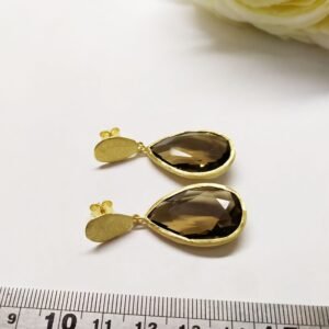 עגילי סמוקי טיפה צמודות