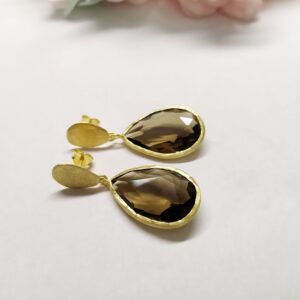 עגילי סמוקי טיפה צמודות