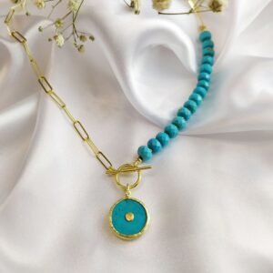 שרשרת טורקיז א_סימטרית