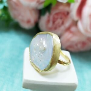 טבעת פנינה טבעית פיראית