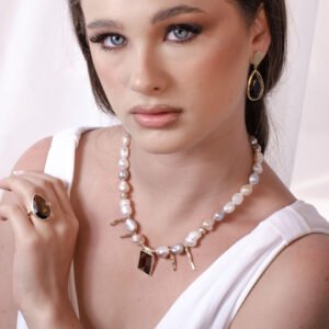 עגילי סמוקי טיפה צמודות