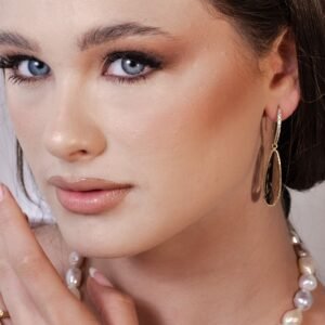 עגילי סמוקי קוורץ