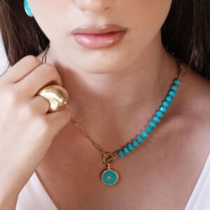 שרשרת טורקיז א_סימטרית