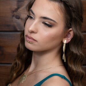 עגיל גאומטרי דו שכבתי