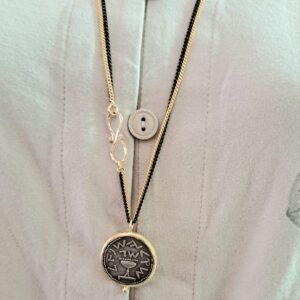 שרשרת ארוכה מטבע בר כוכבא או מטבע בן זמנינו