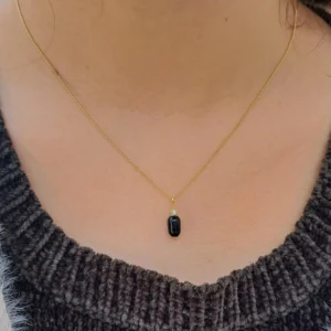 שרשרת קוורץ רוטיל שחור בהתאמה אישית – הגנה עוצמתית, חסימת אנרגיות וקרקוע