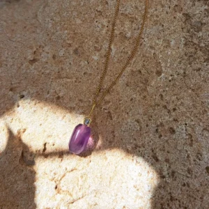 שרשרת אמטיסט (אחלמה) בהתאמה אישית – לאינטואיציה ורוגע פנימי | גולדפילד או כסף 925
